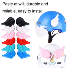 Load image into Gallery viewer, 2 Pairs Motorcycle Helmet Angel Wings Decoration, White, Light Blue, Red, Black, Pink, Blue