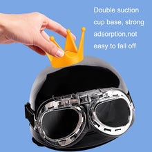 Load image into Gallery viewer, 2PCS Motorcycle Crown Sucker Helmet Decoration, Yellow, Light Pink, Gray, Blue, Peach Red