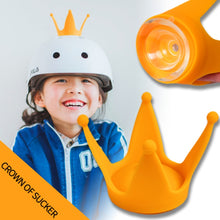 Load image into Gallery viewer, 2PCS Motorcycle Crown Sucker Helmet Decoration, Yellow, Light Pink, Gray, Blue, Peach Red