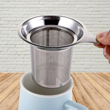 Load image into Gallery viewer, 304 Stainless Steel Teapot Flat Bottom High Density Strainer With Handle, 304 Stainless Steel Teapot
