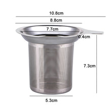 Load image into Gallery viewer, 304 Stainless Steel Teapot Flat Bottom High Density Strainer With Handle, 304 Stainless Steel Teapot