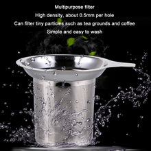 Load image into Gallery viewer, 304 Stainless Steel Teapot Flat Bottom High Density Strainer With Handle, 304 Stainless Steel Teapot