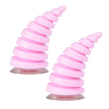 Load image into Gallery viewer, 2PCS Motorcycle Horn Sucker Helmet Decoration, Red, Black, Pink, Light Blue, Blue, White, Green