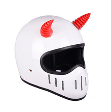 Load image into Gallery viewer, 2PCS Motorcycle Horn Sucker Helmet Decoration, Red, Black, Pink, Light Blue, Blue, White, Green