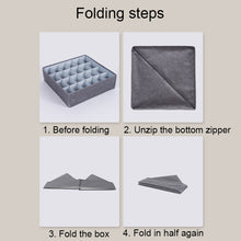 Load image into Gallery viewer, Foldable Drawer Clothes Storage Box, Spec:, 24 Grids (Gray), 24 Grids (Linen), 24 Grids (Red), 24 Grids (Green), 7 Grids (Gray), 7 Grids (Linen), 7 Grids (Red), 7 Grids (Green), 8 Grids (Gray), 8 Grids (Linen), 8 Grids (Red), 8 Grids (Green)           ...