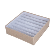 Load image into Gallery viewer, Foldable Drawer Clothes Storage Box, Spec:, 24 Grids (Gray), 24 Grids (Linen), 24 Grids (Red), 24 Grids (Green), 7 Grids (Gray), 7 Grids (Linen), 7 Grids (Red), 7 Grids (Green), 8 Grids (Gray), 8 Grids (Linen), 8 Grids (Red), 8 Grids (Green)           ...