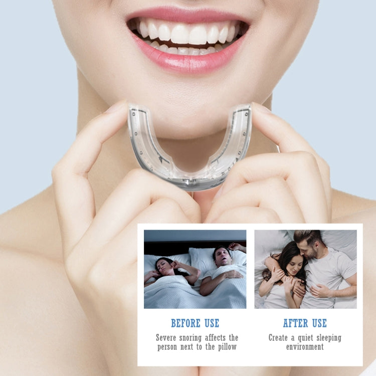 Sleeping Anti Snoring Mouth Guard Braces For Sleep Better Breath, White, Black