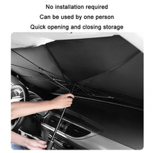 Load image into Gallery viewer, Car Windshield Telescopic Folding Thermal Insulation Parasol, Large, Large+2 PCS Side Sun Block, Large+4 PCS Side Sun Block, Small, Open Style Large, Open Style Small, Silver Coated Large, Silver Coated Small
