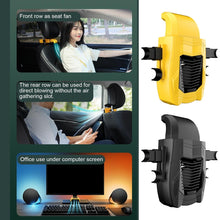 Load image into Gallery viewer, F415 Car Multifunctional Seat Back USB Fan, Black, Yellow