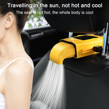 Load image into Gallery viewer, F415 Car Multifunctional Seat Back USB Fan, Black, Yellow