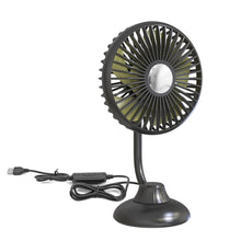 Load image into Gallery viewer, F502 Mini Hose Small Fan Car USB Fan, Green, Black