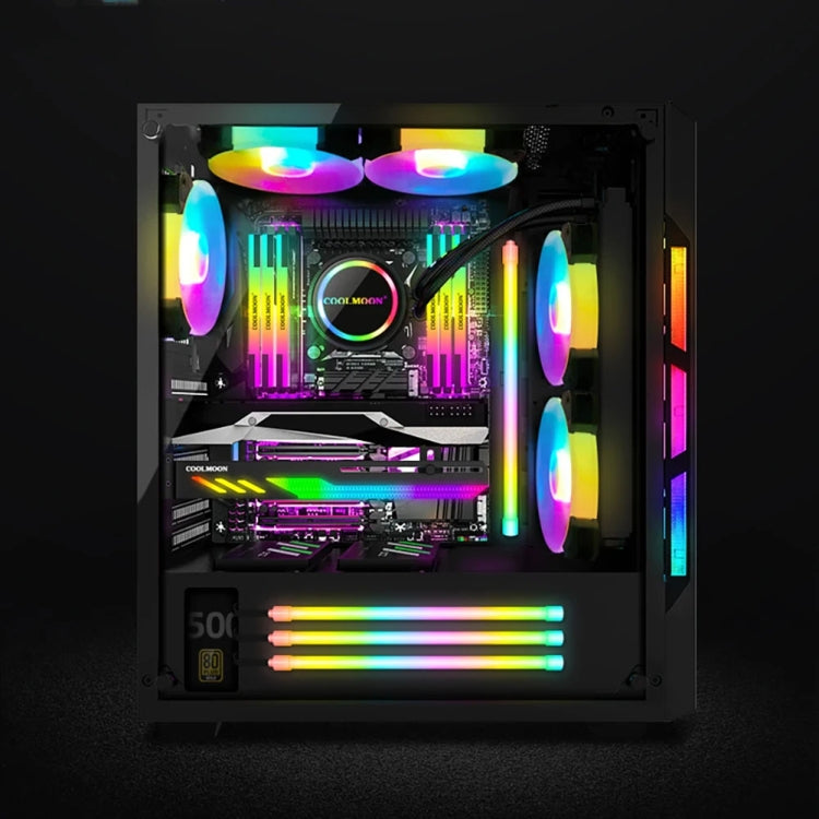ARGB Chassis Light Bar Computer Decorative Silicone LED Lamp Strip, Y360 Round