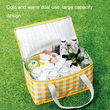 Load image into Gallery viewer, JY2209 Camping Moistureproof Portable Picnic Basket Set, Spec:, Red White, Yellow White, Leaves, Red White+150x100cm, Yellow White+150x100cm, Leaves+150x100cm, Red White+150x200cm, Yellow White+150x200cm, Leaves+150x200cm, Red White+200x200cm          ...