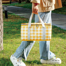Load image into Gallery viewer, JY2209 Camping Moistureproof Portable Picnic Basket Set, Spec:, Red White, Yellow White, Leaves, Red White+150x100cm, Yellow White+150x100cm, Leaves+150x100cm, Red White+150x200cm, Yellow White+150x200cm, Leaves+150x200cm, Red White+200x200cm          ...