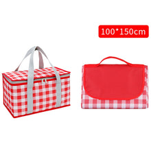 Load image into Gallery viewer, JY2209 Camping Moistureproof Portable Picnic Basket Set, Spec:, Red White, Yellow White, Leaves, Red White+150x100cm, Yellow White+150x100cm, Leaves+150x100cm, Red White+150x200cm, Yellow White+150x200cm, Leaves+150x200cm, Red White+200x200cm          ...