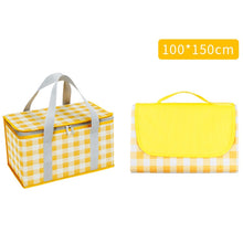 Load image into Gallery viewer, JY2209 Camping Moistureproof Portable Picnic Basket Set, Spec:, Red White, Yellow White, Leaves, Red White+150x100cm, Yellow White+150x100cm, Leaves+150x100cm, Red White+150x200cm, Yellow White+150x200cm, Leaves+150x200cm, Red White+200x200cm          ...