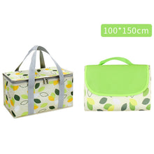 Load image into Gallery viewer, JY2209 Camping Moistureproof Portable Picnic Basket Set, Spec:, Red White, Yellow White, Leaves, Red White+150x100cm, Yellow White+150x100cm, Leaves+150x100cm, Red White+150x200cm, Yellow White+150x200cm, Leaves+150x200cm, Red White+200x200cm          ...