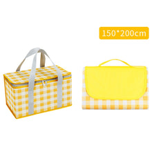 Load image into Gallery viewer, JY2209 Camping Moistureproof Portable Picnic Basket Set, Spec:, Red White, Yellow White, Leaves, Red White+150x100cm, Yellow White+150x100cm, Leaves+150x100cm, Red White+150x200cm, Yellow White+150x200cm, Leaves+150x200cm, Red White+200x200cm          ...