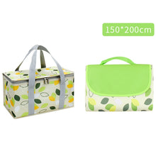 Load image into Gallery viewer, JY2209 Camping Moistureproof Portable Picnic Basket Set, Spec:, Red White, Yellow White, Leaves, Red White+150x100cm, Yellow White+150x100cm, Leaves+150x100cm, Red White+150x200cm, Yellow White+150x200cm, Leaves+150x200cm, Red White+200x200cm          ...