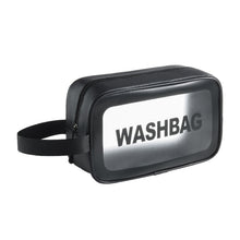Load image into Gallery viewer, PVC Transparent Waterproof Portable Cosmetic Bag, Size:, L (Pink), L (Black), L (White), M (Pink), M (Black), M (White), S (Pink), S (Black), S (White)