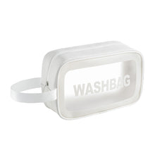 Load image into Gallery viewer, PVC Transparent Waterproof Portable Cosmetic Bag, Size:, L (Pink), L (Black), L (White), M (Pink), M (Black), M (White), S (Pink), S (Black), S (White)