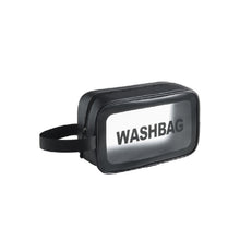 Load image into Gallery viewer, PVC Transparent Waterproof Portable Cosmetic Bag, Size:, L (Pink), L (Black), L (White), M (Pink), M (Black), M (White), S (Pink), S (Black), S (White)