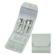 Load image into Gallery viewer, Nail Art Tool Set Nail Clippers Dead Skin Scissors Manicure Tool, 12 In 1 Matcha Green, 12 In 1 Coffee, 12 In 1 Black, 12 In 1 Pink, 12 In 1 Green+Silver Accessories, 16 In 1 Green, 16 In 1 Matcha Green, 16 In 1 Pink, 16 In 1 Coffee, 16 In 1 Blue      ...