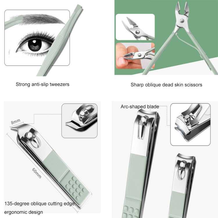 Nail Art Tool Set Nail Clippers Dead Skin Scissors Manicure Tool, 12 In 1 Matcha Green, 12 In 1 Coffee, 12 In 1 Black, 12 In 1 Pink, 12 In 1 Green+Silver Accessories, 16 In 1 Green, 16 In 1 Matcha Green, 16 In 1 Pink, 16 In 1 Coffee, 16 In 1 Blue      ...