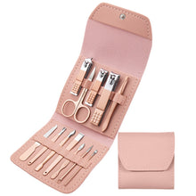 Load image into Gallery viewer, Nail Art Tool Set Nail Clippers Dead Skin Scissors Manicure Tool, 12 In 1 Matcha Green, 12 In 1 Coffee, 12 In 1 Black, 12 In 1 Pink, 12 In 1 Green+Silver Accessories, 16 In 1 Green, 16 In 1 Matcha Green, 16 In 1 Pink, 16 In 1 Coffee, 16 In 1 Blue      ...