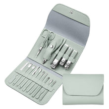 Load image into Gallery viewer, Nail Art Tool Set Nail Clippers Dead Skin Scissors Manicure Tool, 12 In 1 Matcha Green, 12 In 1 Coffee, 12 In 1 Black, 12 In 1 Pink, 12 In 1 Green+Silver Accessories, 16 In 1 Green, 16 In 1 Matcha Green, 16 In 1 Pink, 16 In 1 Coffee, 16 In 1 Blue      ...
