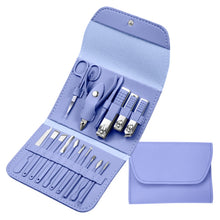 Load image into Gallery viewer, Nail Art Tool Set Nail Clippers Dead Skin Scissors Manicure Tool, 12 In 1 Matcha Green, 12 In 1 Coffee, 12 In 1 Black, 12 In 1 Pink, 12 In 1 Green+Silver Accessories, 16 In 1 Green, 16 In 1 Matcha Green, 16 In 1 Pink, 16 In 1 Coffee, 16 In 1 Blue      ...