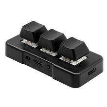 Load image into Gallery viewer, MK321 3 Keys Custom Keys Game Office PS Clip Macro Programming Keypad, Cable Length: 1.5m, White, Black