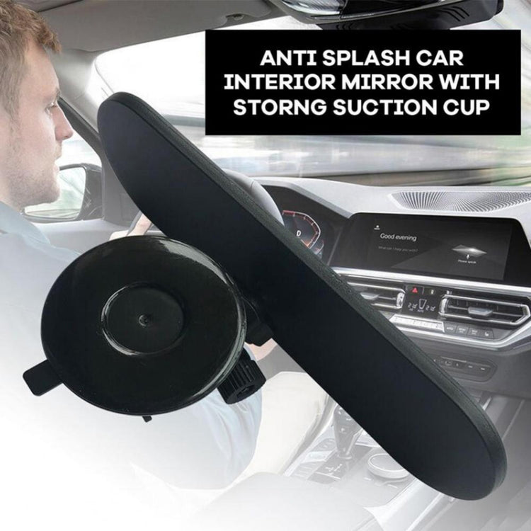 CZC-220 Car Strong Suction Cup Big Vision Flat Rearview Mirror
