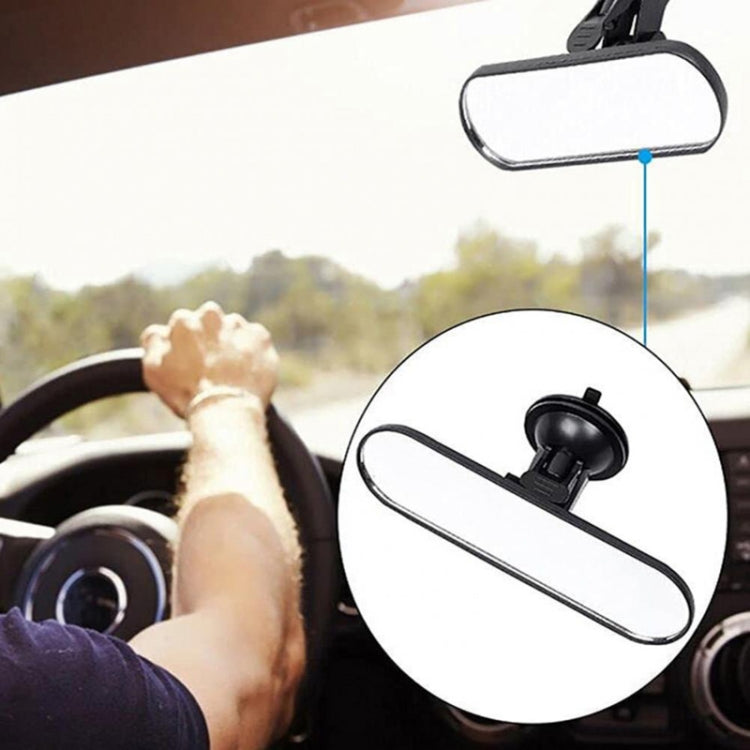 CZC-220 Car Strong Suction Cup Big Vision Flat Rearview Mirror