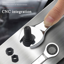 Load image into Gallery viewer, Combination Ratchet Wrench with Flexible Head Dual-purpose Ratchet Tool, 6mm, 7mm, 9mm, 11mm, 24mm, 16mm, 18mm, 20mm, 21mm, 22mm, 23mm