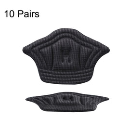 10 Pairs Tailored Sneaker Heel Tab Anti-wear and Anti-drop Tracker, Thickness:, 5mm (Beige), 5mm (Black), 10mm (Beige), 10mm (Black)