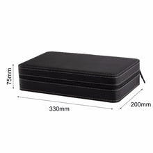 Load image into Gallery viewer, 12 Bit Zipper Watch Box Storage Display Box PU Zipper Bag Watch Box, 12 Bit