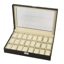 Load image into Gallery viewer, 24 Bit PU Leather Watch Storage Box Display Box, 24 Bit