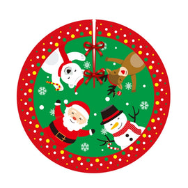 Christmas Tree Skirt Carpet Tree Bottom Cover Cloth Mat, 001, 002, 003, 004, 005, 006, 007, 009, 010, 011, 012, 015, 016, 017, 022, 023, 024, 025