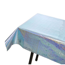 Load image into Gallery viewer, Birthday Party Foil Laser Tablecloth Wedding Decoration Supplies, Foil Laser  Pink, Foil Laser Red, Foil Laser Light Blue, Foil Laser Rose Gold, Foil Laser Gold, Foil Laser Dark Blu, Foil Laser Purple, Foil Laser Silver, Foil Laser Rose Red