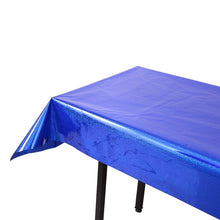 Load image into Gallery viewer, Birthday Party Foil Laser Tablecloth Wedding Decoration Supplies, Foil Laser  Pink, Foil Laser Red, Foil Laser Light Blue, Foil Laser Rose Gold, Foil Laser Gold, Foil Laser Dark Blu, Foil Laser Purple, Foil Laser Silver, Foil Laser Rose Red