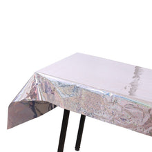 Load image into Gallery viewer, Birthday Party Foil Laser Tablecloth Wedding Decoration Supplies, Foil Laser  Pink, Foil Laser Red, Foil Laser Light Blue, Foil Laser Rose Gold, Foil Laser Gold, Foil Laser Dark Blu, Foil Laser Purple, Foil Laser Silver, Foil Laser Rose Red