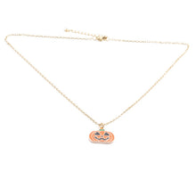 Load image into Gallery viewer, 2 Sets Halloween Ghost Pumpkin Pendant Necklace Ears Personality Jewelry, Pumpkin