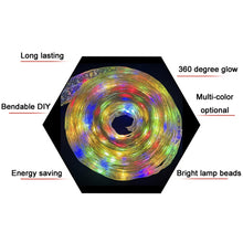 Load image into Gallery viewer, Christmas LED Lights Bronzing Double Ribbon String Lights, 1m, 2m, 4m, 5m, 10m, 20m