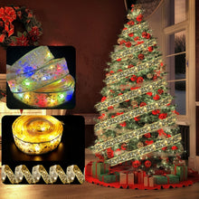 Load image into Gallery viewer, Christmas LED Lights Bronzing Double Ribbon String Lights, 1m, 2m, 4m, 5m, 10m, 20m