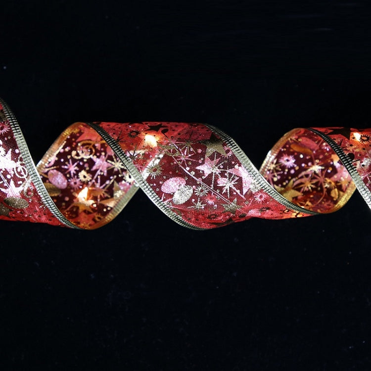 Christmas LED Lights Bronzing Double Ribbon String Lights, 1m, 2m, 4m, 5m, 10m, 20m