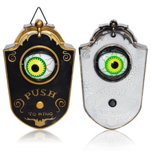 Load image into Gallery viewer, Halloween One-eyed Doorbell Glowing Horror Sound Decoration Pendant, Black, White, Green Eye Spider, Red Eye Spider
