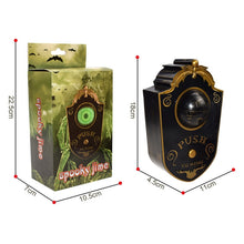 Load image into Gallery viewer, Halloween One-eyed Doorbell Glowing Horror Sound Decoration Pendant, Black, White, Green Eye Spider, Red Eye Spider