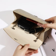 Load image into Gallery viewer, Simple Square Pleated Ladies Dinner Party Bag Bridesmaid Bridal Wedding Banquet Bag, Wedding Banquet Bag