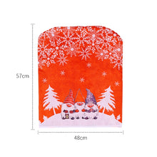 Load image into Gallery viewer, Christmas Cartoon Forest Snowflake Chairs Cover Decorative Supplies, Cartoon Forest Red, Cartoon Forest Gray